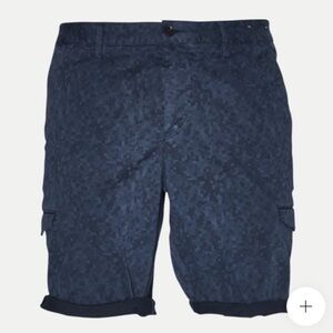 Boss Hugo Boss shorts Men’s 34 Blue Digital Camouflage Cargo Pocket Chino